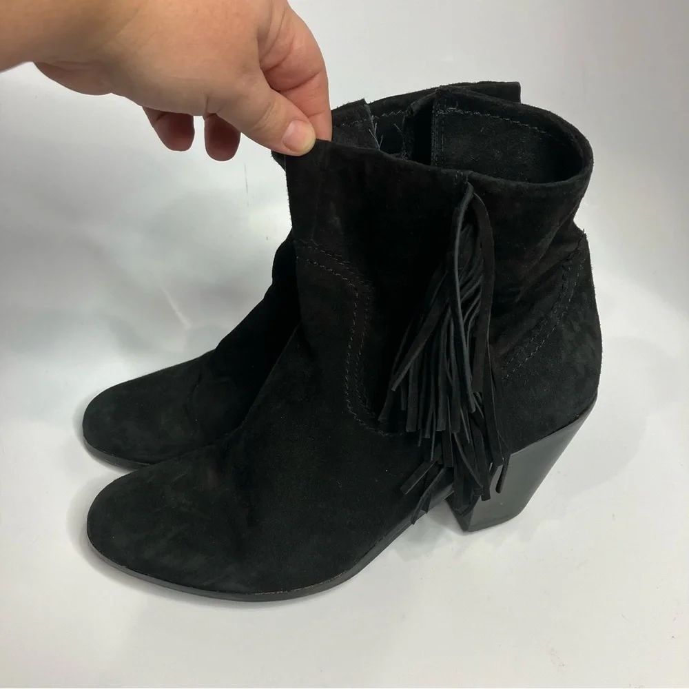 Sam Edelman Louie fringe booties‎ size 10